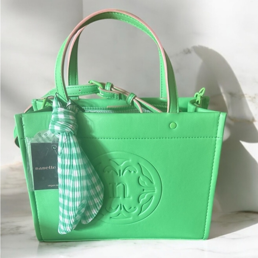 Nanette Lepore Green Tote Bag